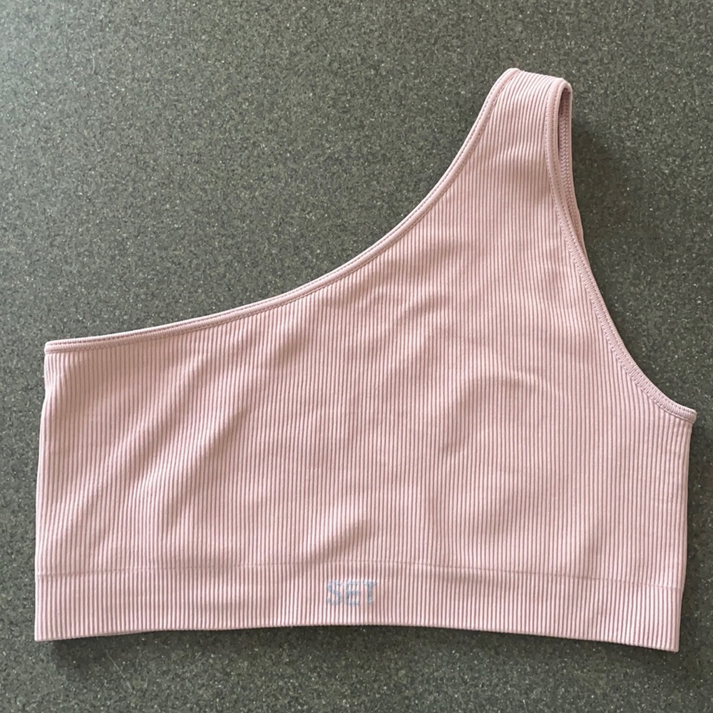 Set active one shoulder bra. Brand new!